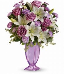 Teleflora's Lavender Love Bouquet Cottage Florist Lakeland Fl 33813 Premium Flowers lakeland